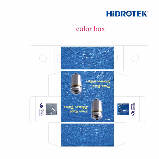 Hidrotek Badezimmer-Wasserduschfilter aus Chrom
